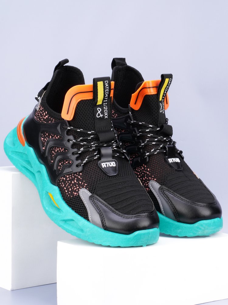 Andhak Men Black Casual Sneakers
