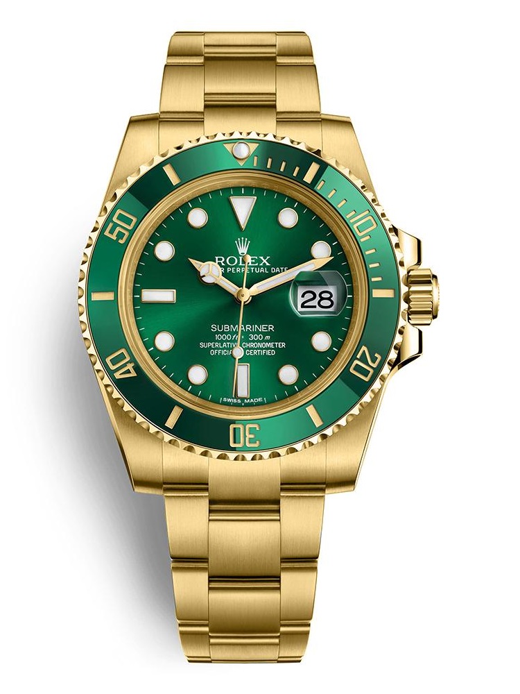 Luxury Watch Submariner Date Oyster Full Gold With Green Dial |