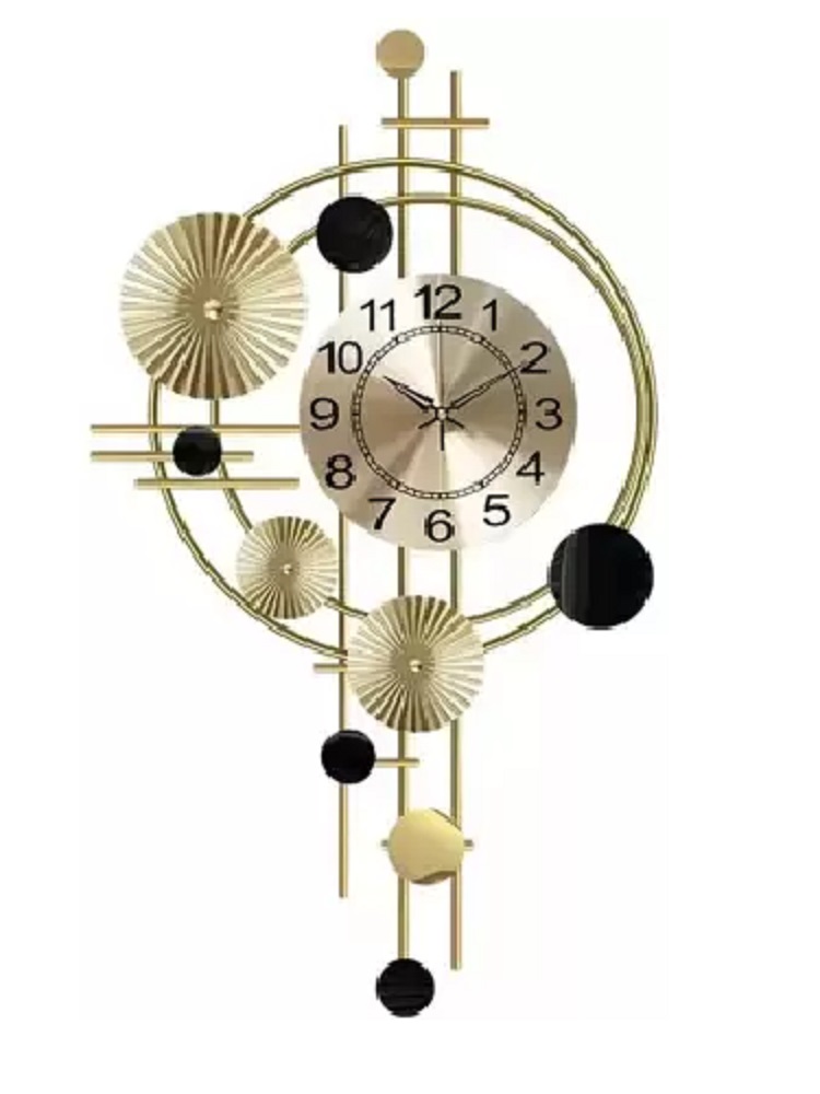  Light Luxury Wall Clock Living Room Modern Simplicity Decorative Hanging Clock Decorative Showpiece 
