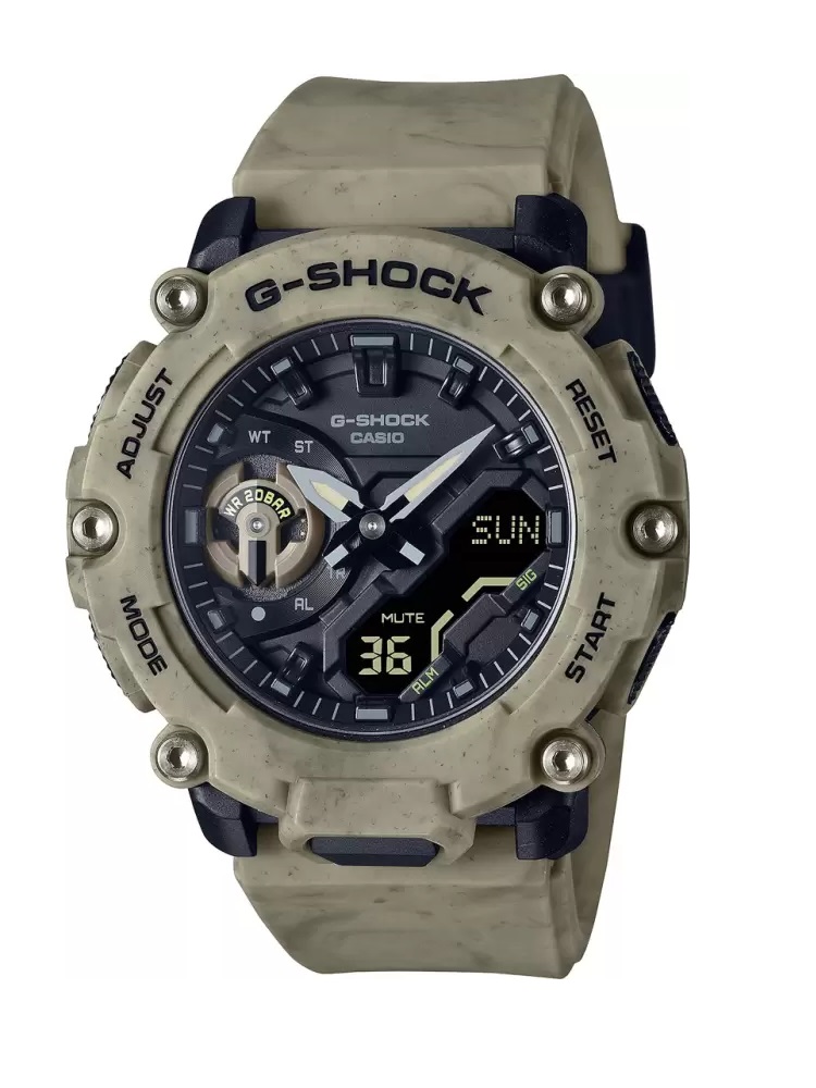 G-Shock Carbon Core Guard Analog-Digital Watch - For Men G1263 (GA-2200SL-5ADR)