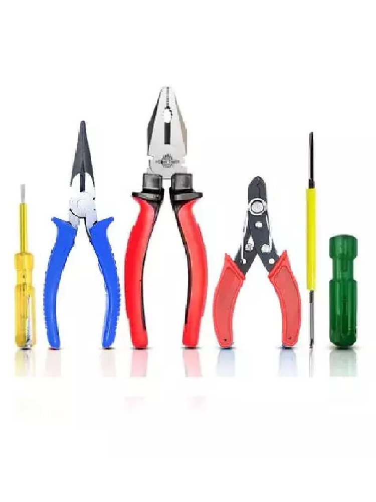 8 Inch Grip Combination Lineman Plier with 6 Inch Nose Plier 2 in 1 Screwdriver Wire Cutter and Line 
