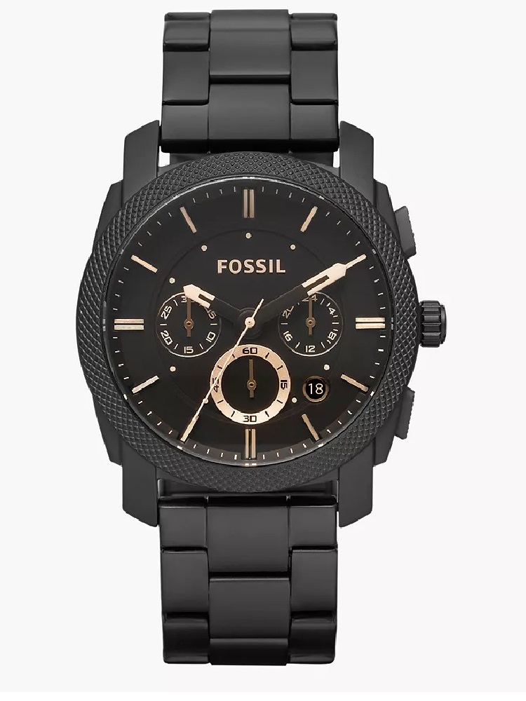 Machine Mid-Size Chronograph Black Stainless Steel Watch