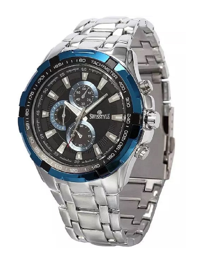 SWISSTYLE Blue Dial Analog Watch for Men - SS-GR6622-BLU-CH
