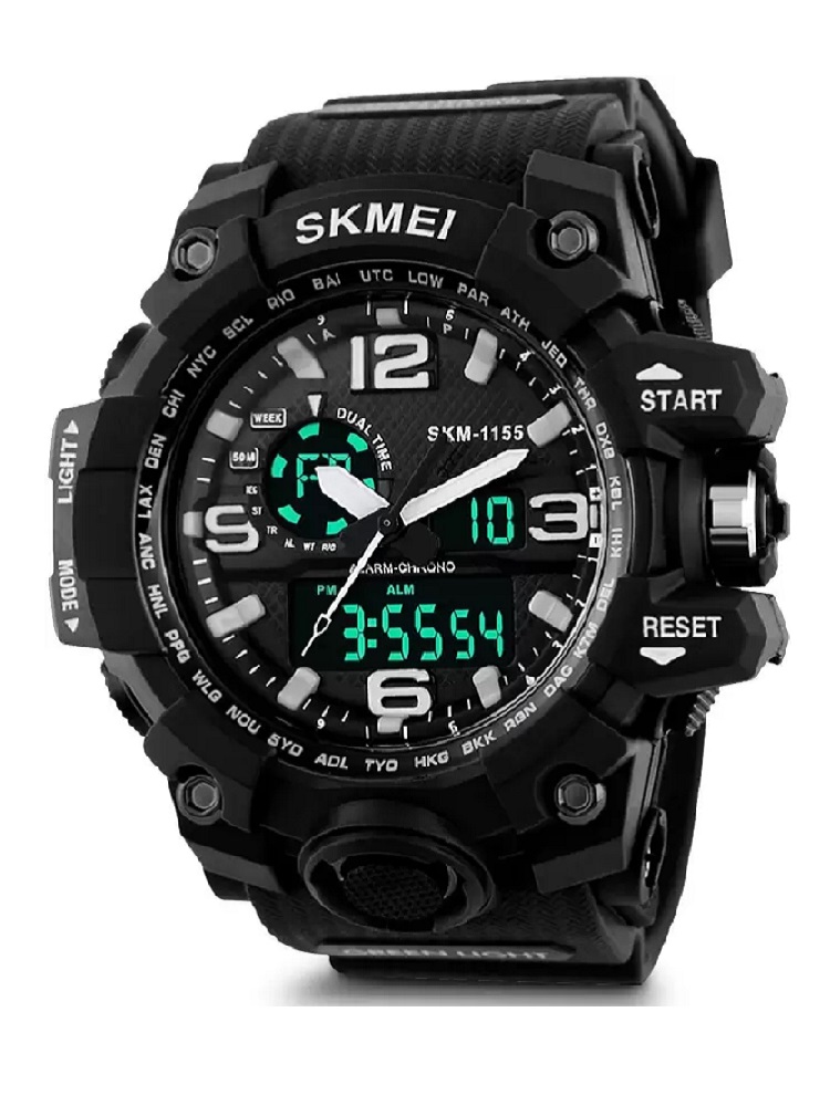 SKMEI Sports Analog-Digital Watch - For Men & Women Gmarks -1327 Black