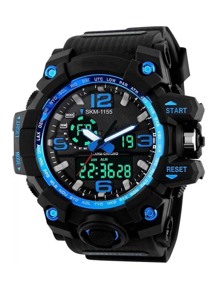 SKMEI Sports Analog-Digital Watch - For Men & Women Gmarks -1327 Blue